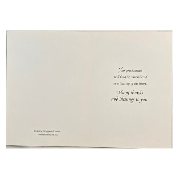 Lot 4 Vtg MCM Thank You Card Canada 1980s Lawson Falle Bouquet of Gratitude - Picture 4 of 16